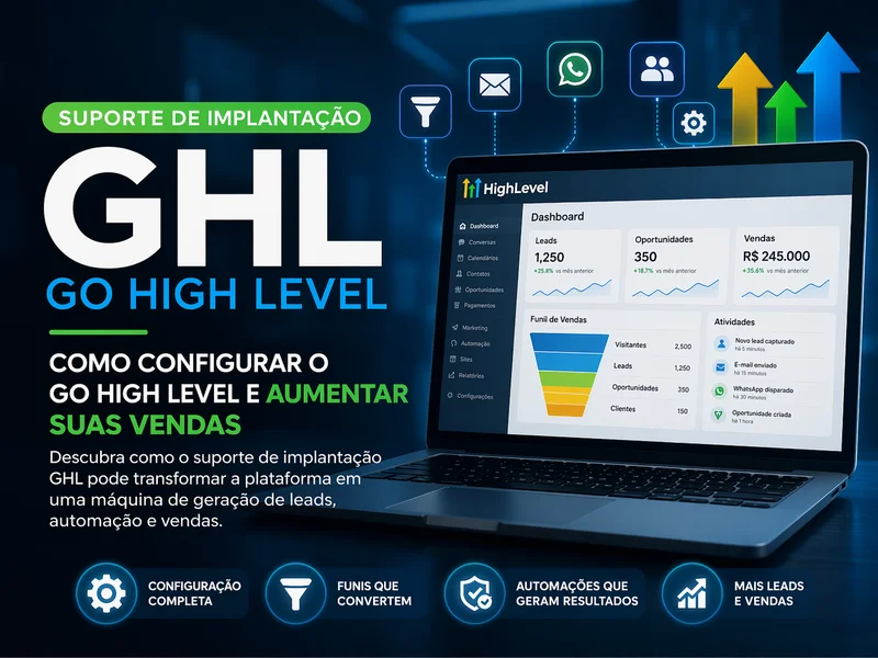 Suporte de Implantação GHL: Como Configurar o Go High Level e Aumentar Suas Vendas